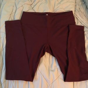 Maroon Workout Leggings